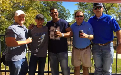 Trident Team at Cowboys and Packers Game